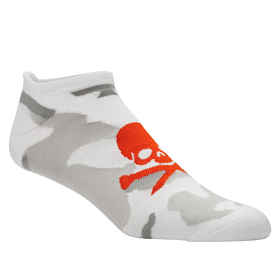 Camo Skull & Tees Compression Low Sock Snow - SS24