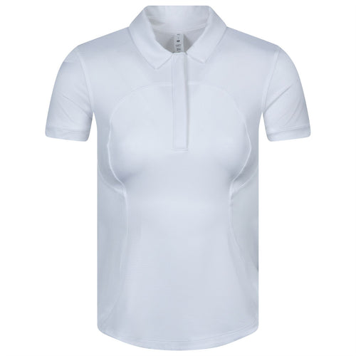 x TRENDYGOLF Womens Quick-Drying Short Sleeve Polo White - SS23