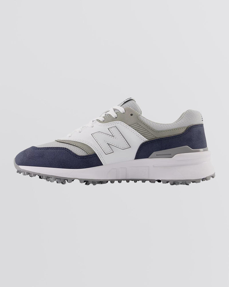 997 Spiked Golf Shoes Navy/White