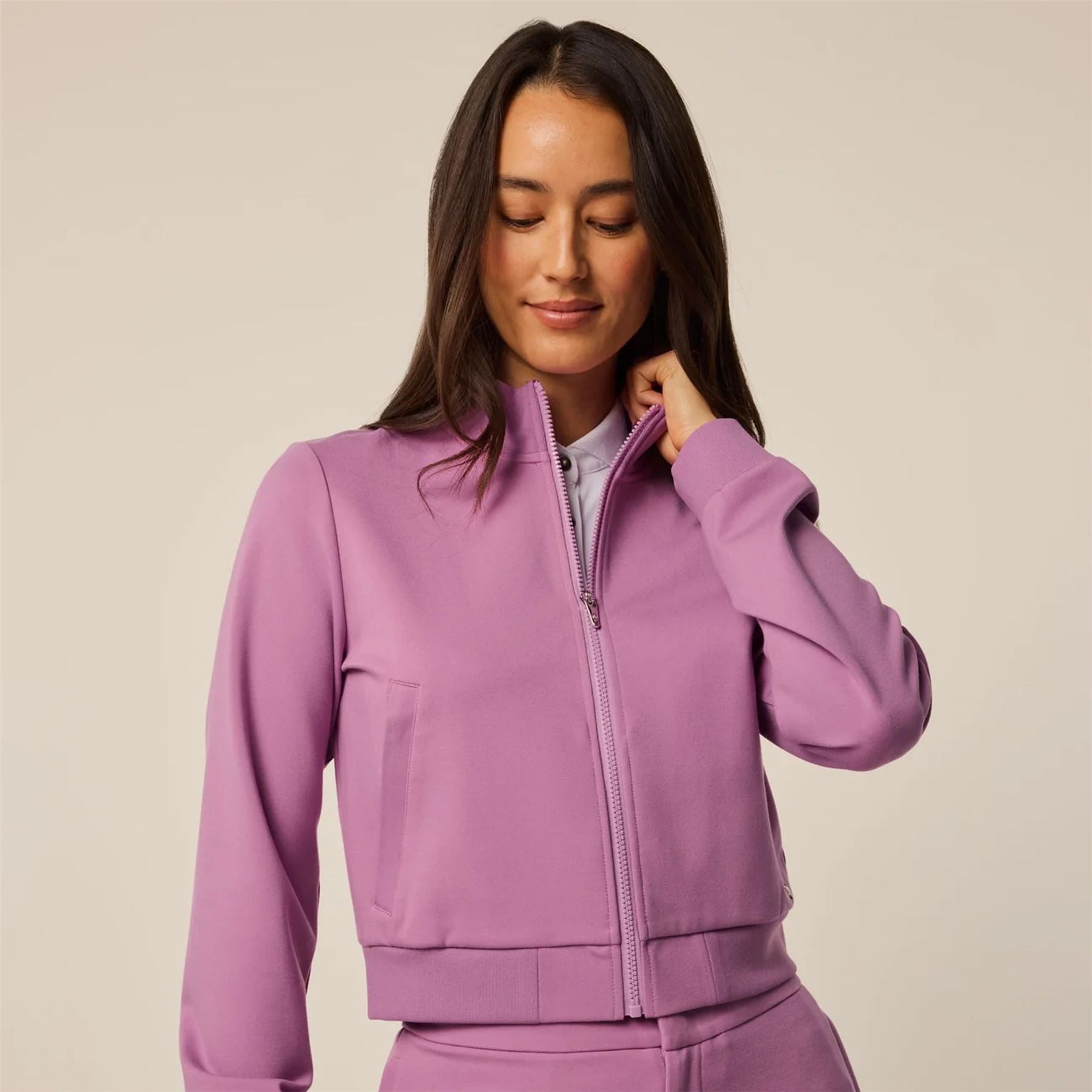 Womens Drea Full Zip Jacket Peony