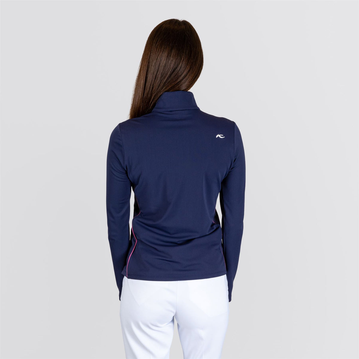 Womens Shift Half Zip Mid Layer Atlanta Blue/Peony