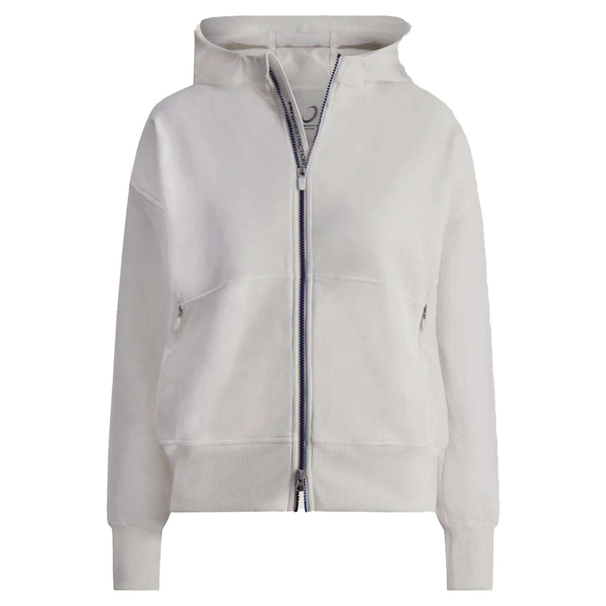 Womens Zoe Full Zip Hoodie White