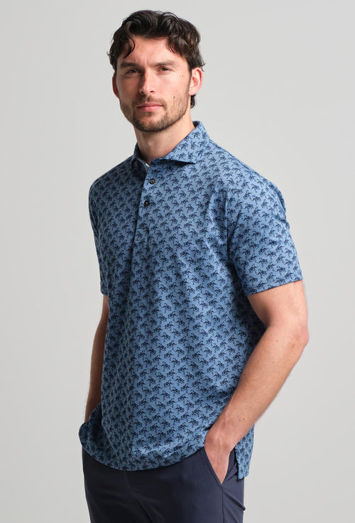Mettille Performance Polo Shedd Runboy Print