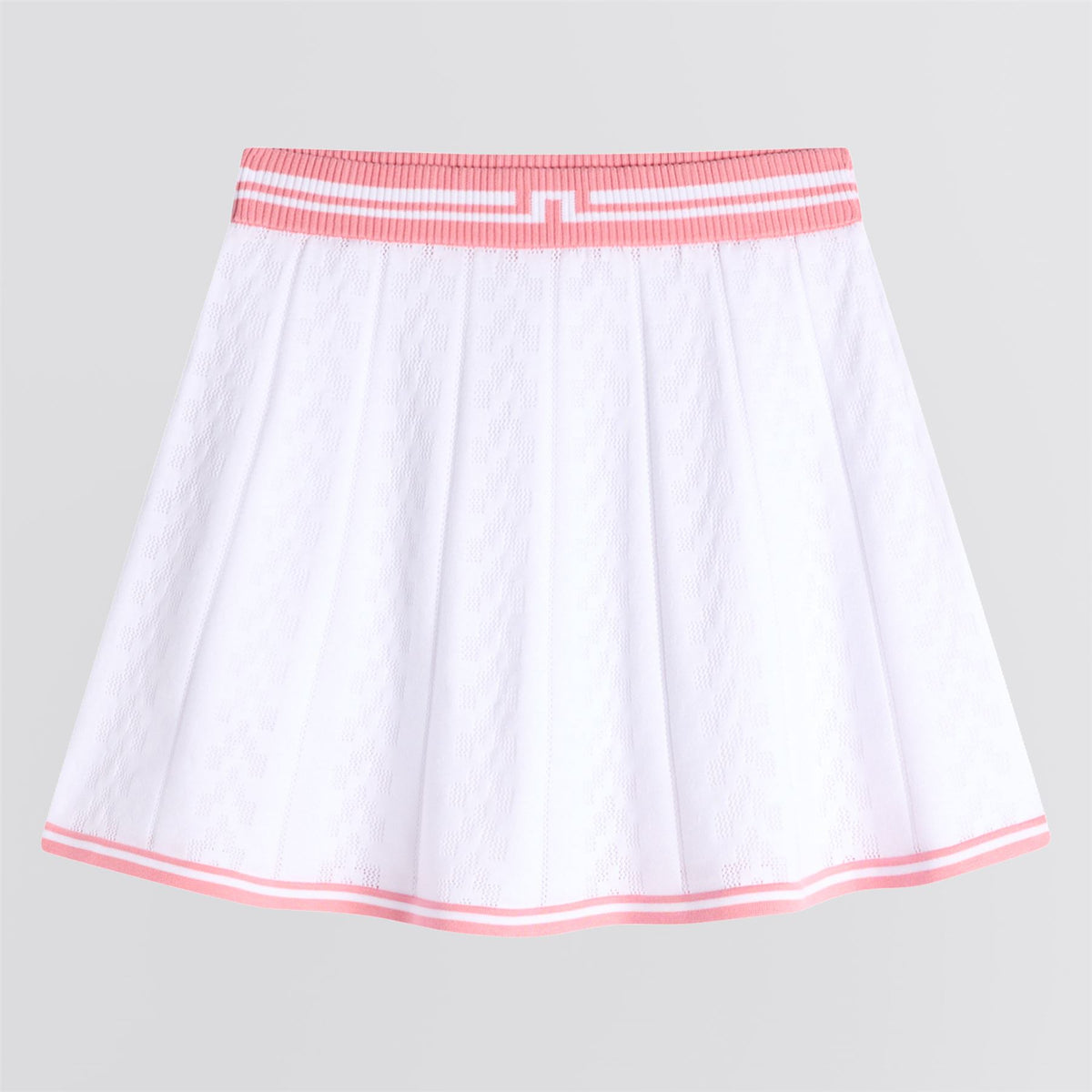 Womens Pamela Pointelle Knitted Skirt White