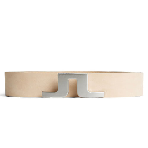 Bridger Nubuck Leather Belt Moonbeam - AW24