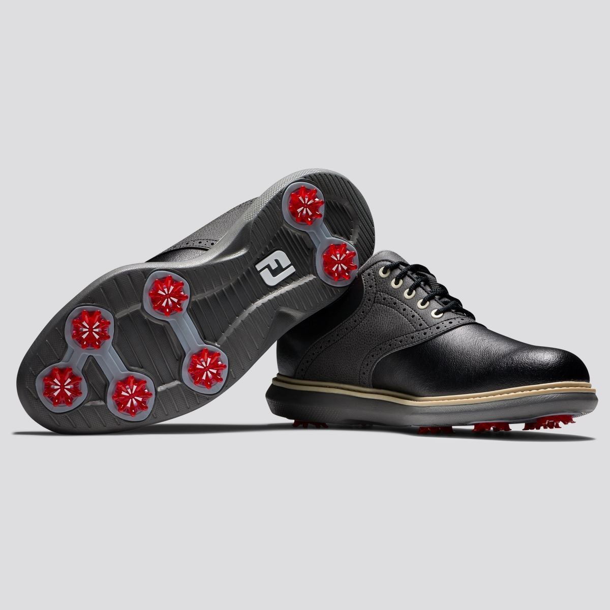 FootJoy FJ Traditions Saddle Cleated Golf Shoe Black