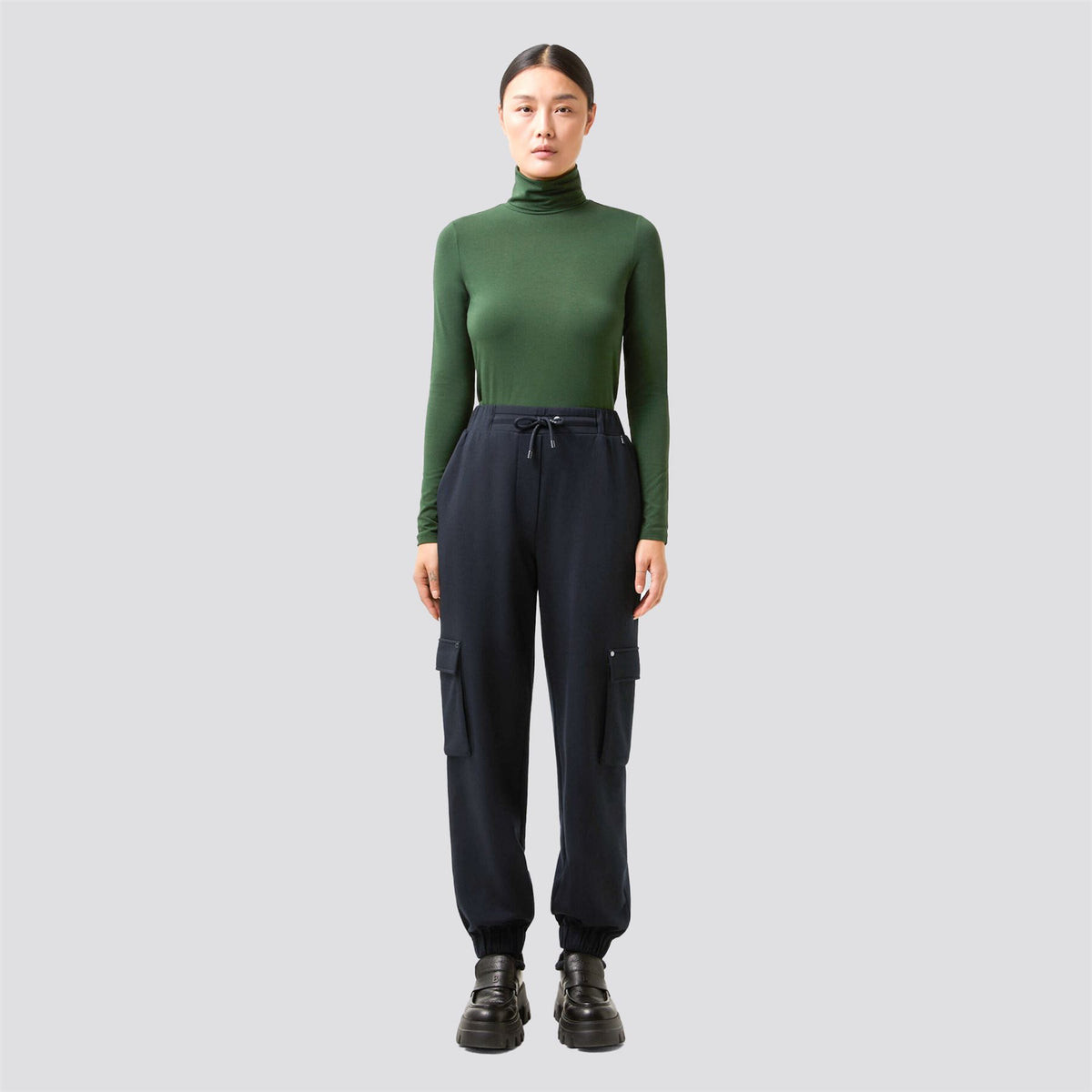 Womens Marou Cargo Joggers Black