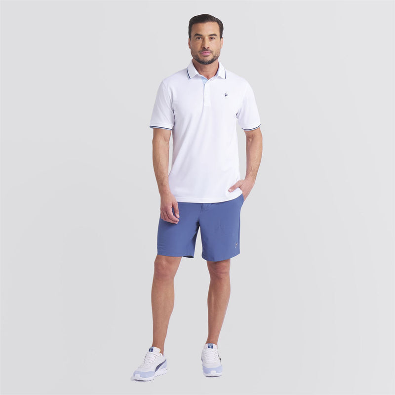 x PTC Tipped Polo White Glow/Haute Tropic