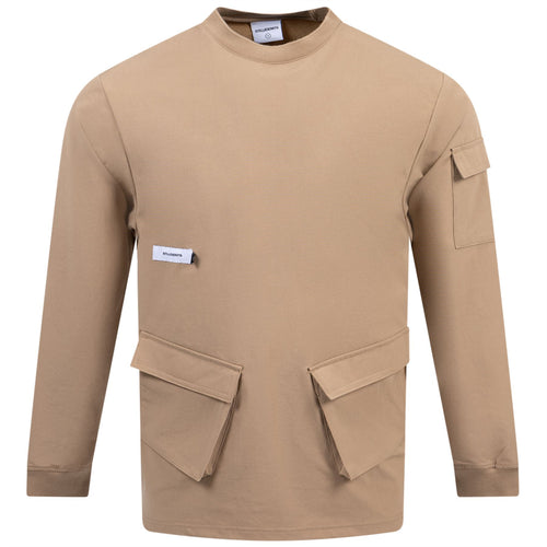Niall Nylon Popover Jacket Tan