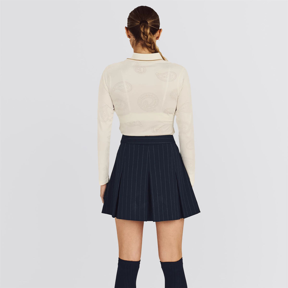 Womens Kiera Skirt Navy Stripe
