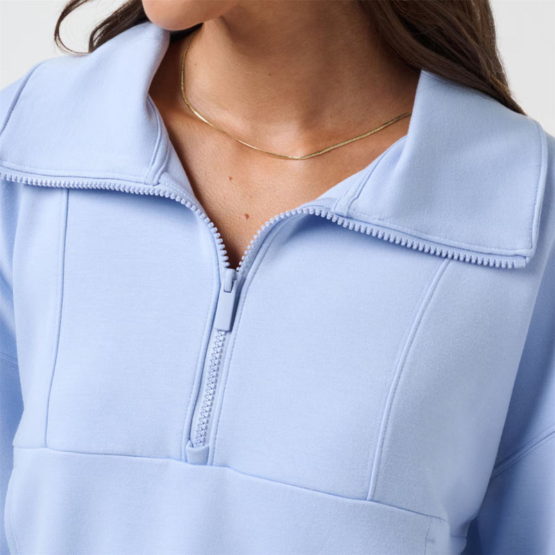 Womens Skyloft Soft Half Zip Mid Layer Brunnera Blue