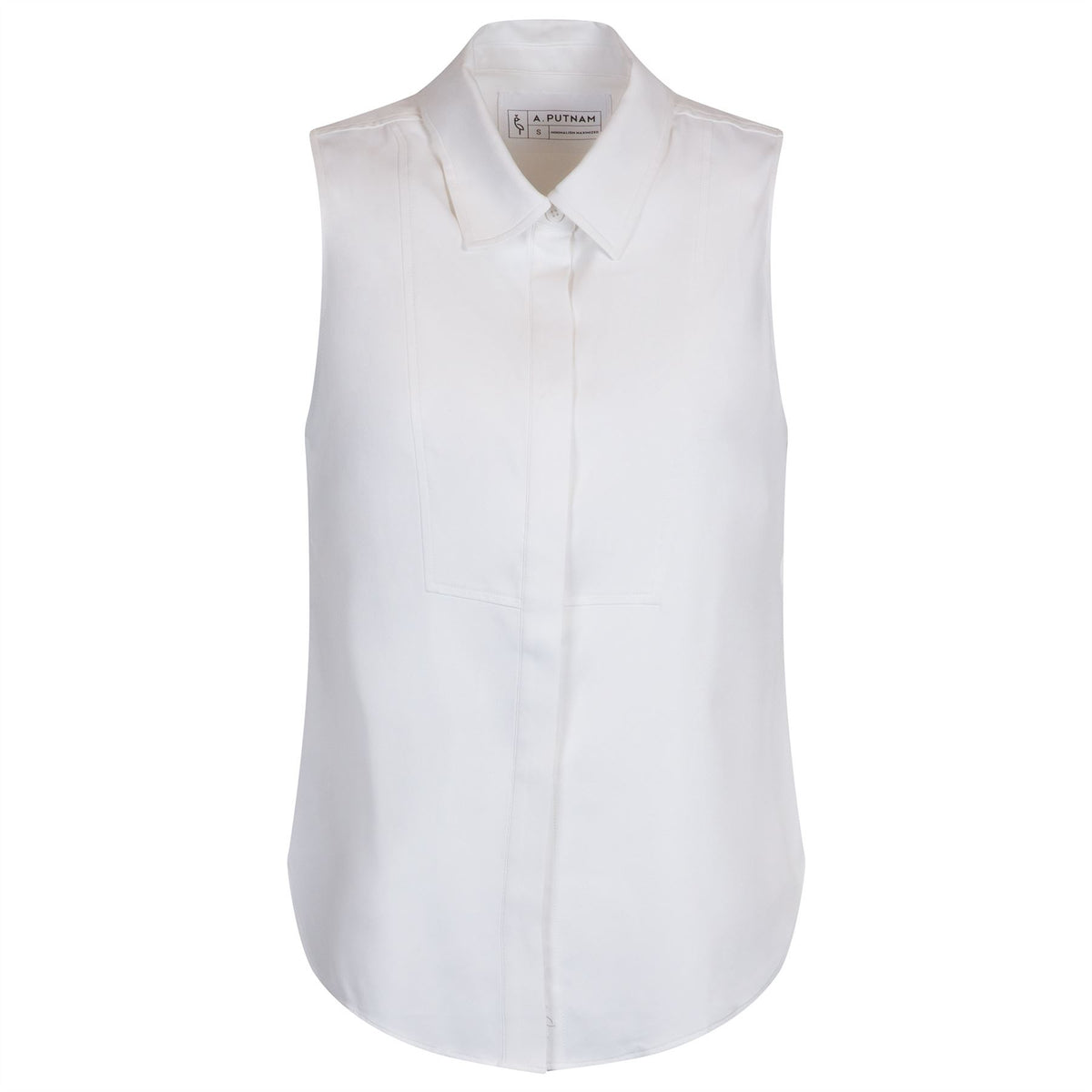 Womens Sleeveless Tux White