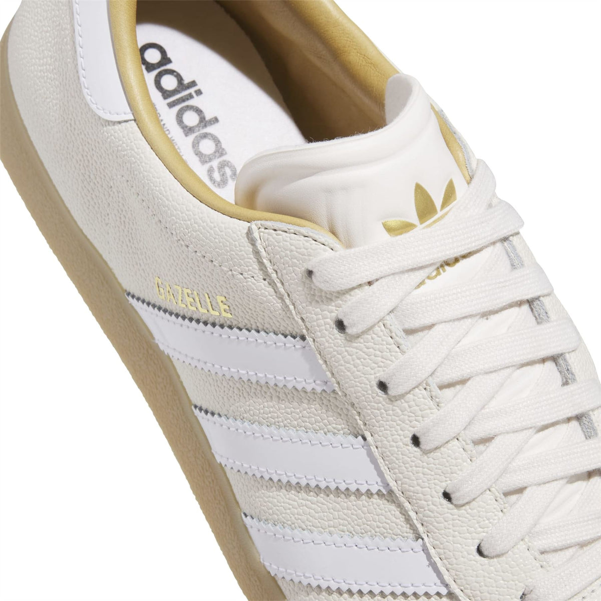 Gazelle Lux Spikeless Golf Shoes Chalk White/Footwear White/Gum