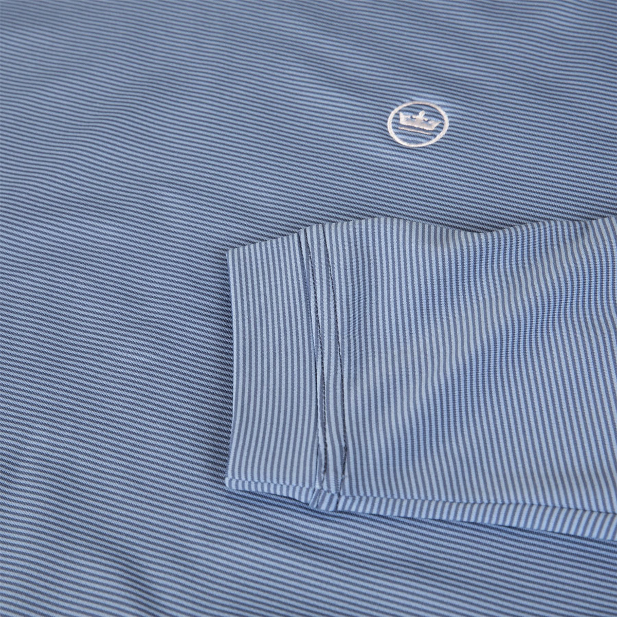 Pine Sugar Stripe Performance hoodie Windsor Blue