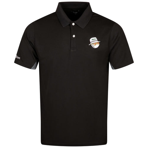 Evergreen Paneled Performance Pique Polo Black/Charcoal - W24