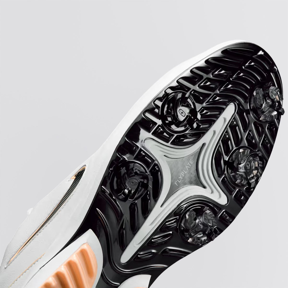 Victory Tour 4 Spiked Golf Shoes Photon Dust/Black Tangerine Tint