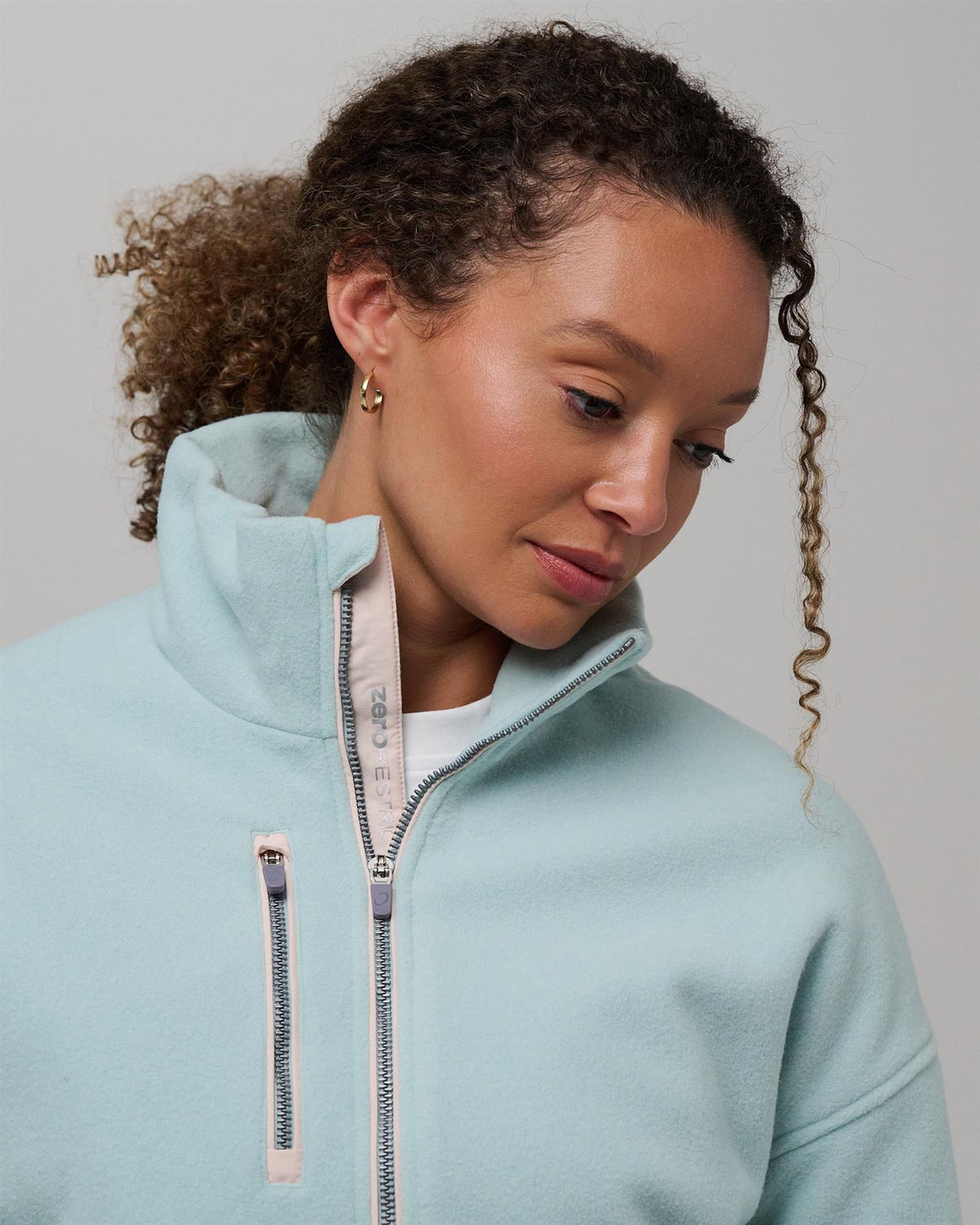Womens Harlow Fleece Jacket Vapor