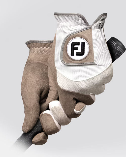 RainGrip Regular Pair Golf Gloves White/Grey