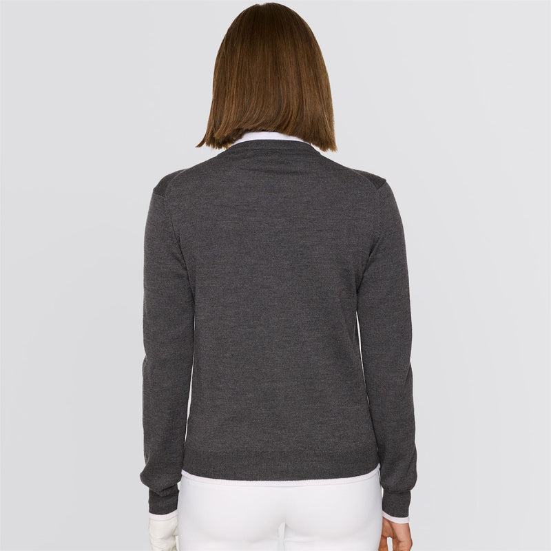 Womens Joanna Knitted Cardigan Dark Gray Melange