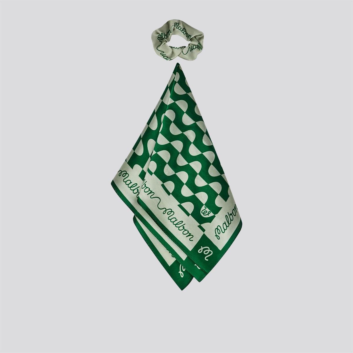 Womens Adanna Scrunchie Scarf Garden Green/Greent Tint