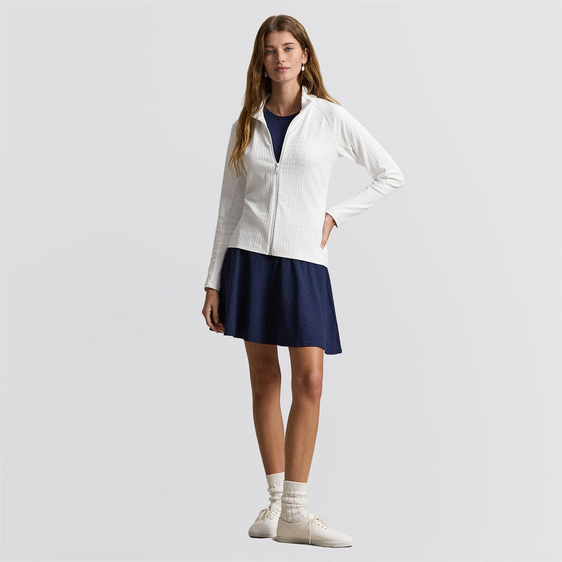 RLX Womens Active Cable Knit Full Zip Sweatshirt