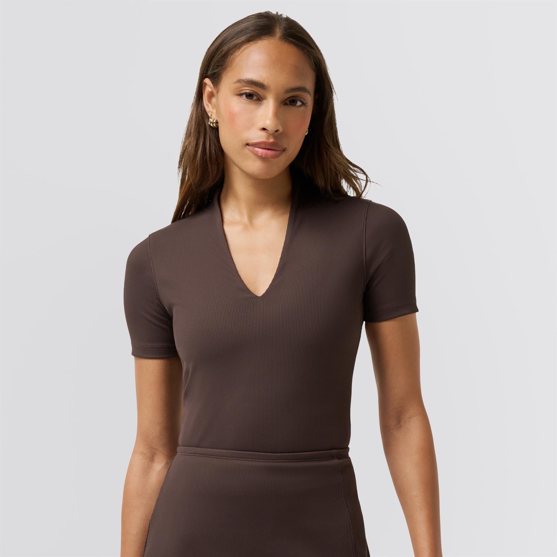 Womens Limitless Top Coffee Grounds