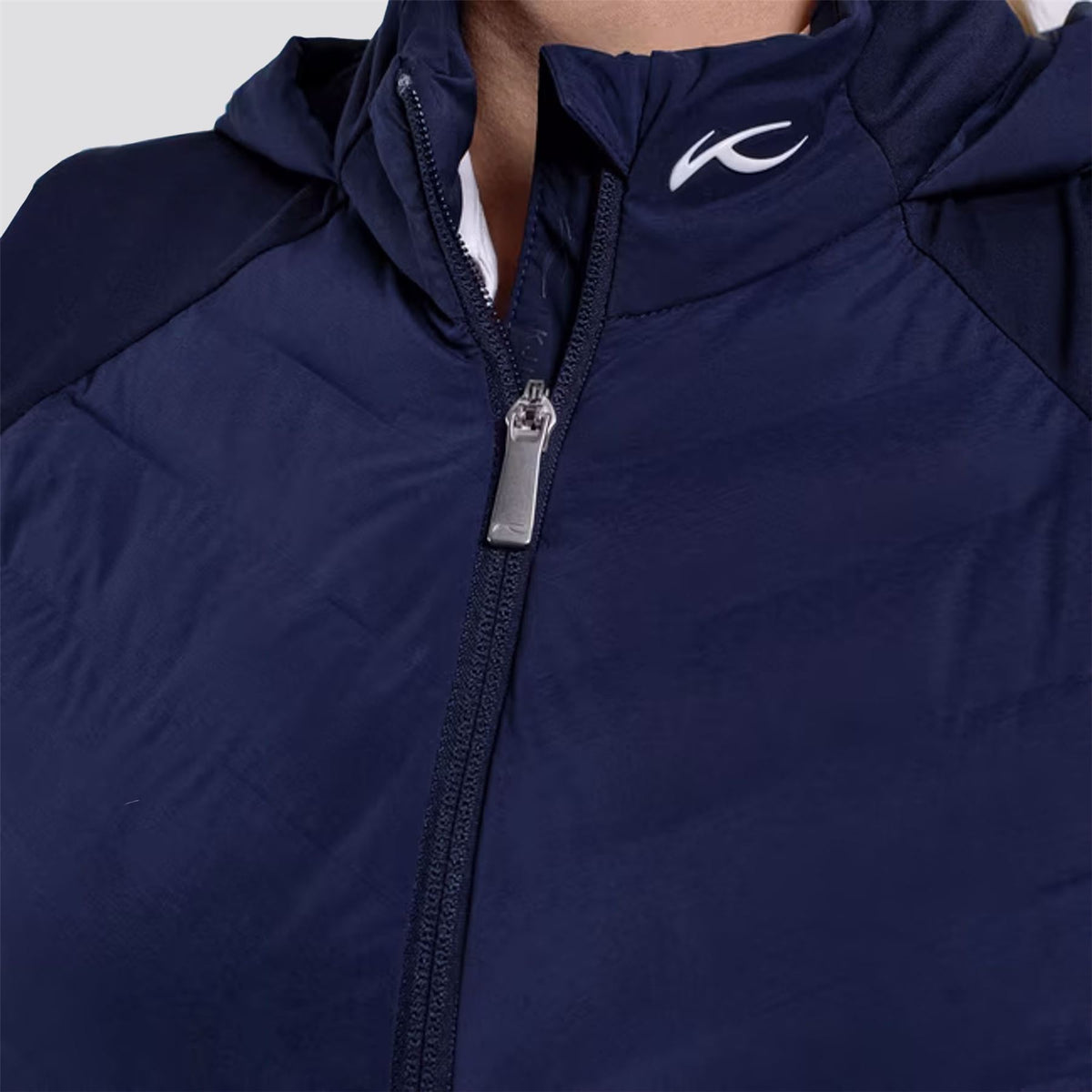 Womens Sundance Hooded Vest Atlanta Blue
