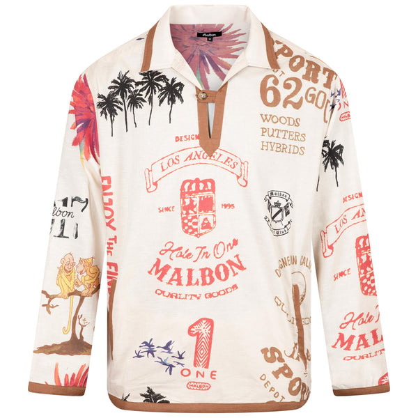 Malbon Golf Sante Fe Linen Jacket Multi | TRENDYGOLFUSA.COM