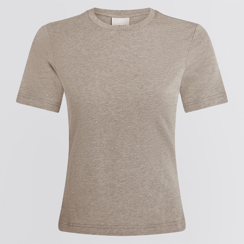 Womens Regina Fitted Tee Taupe Marl