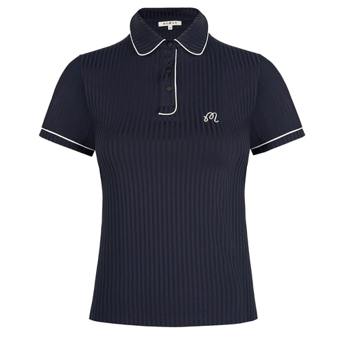 Womens Anna Polo Black/Ivory - W24