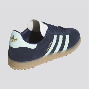 adidas gazelle silver green womens adidas Golf Originals Gazelle Spikeless Golf Shoes Night Indigo/Clear  Mint/Footwear White