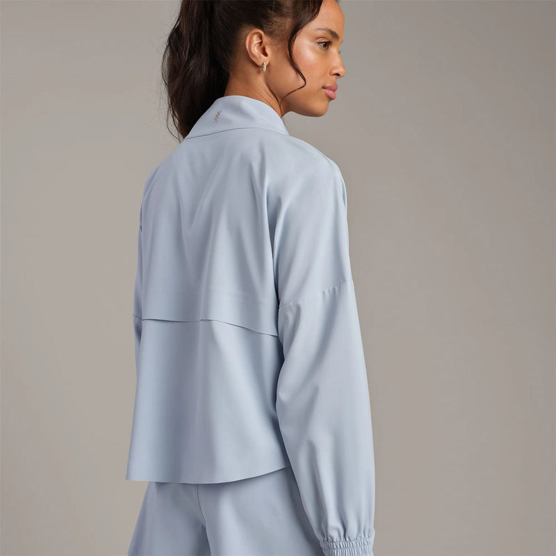 Womens Mirage Quarter Zip Windbreaker Blue Dawn