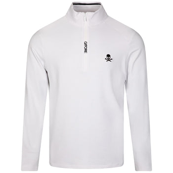 Brushed Back Tech Quarter Zip Pullover Snow