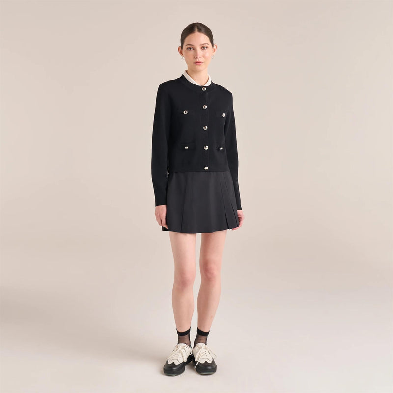 Womens Amelia Knit Cardigan Black