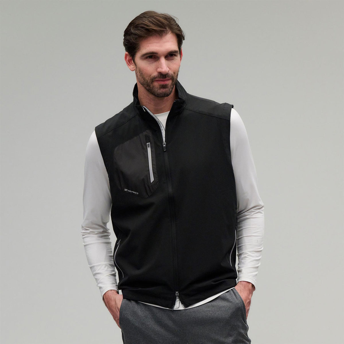 Z700 Full Zip Vest Black