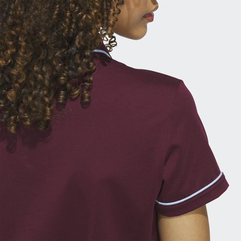 Womens Originals Solid Polo Maroon
