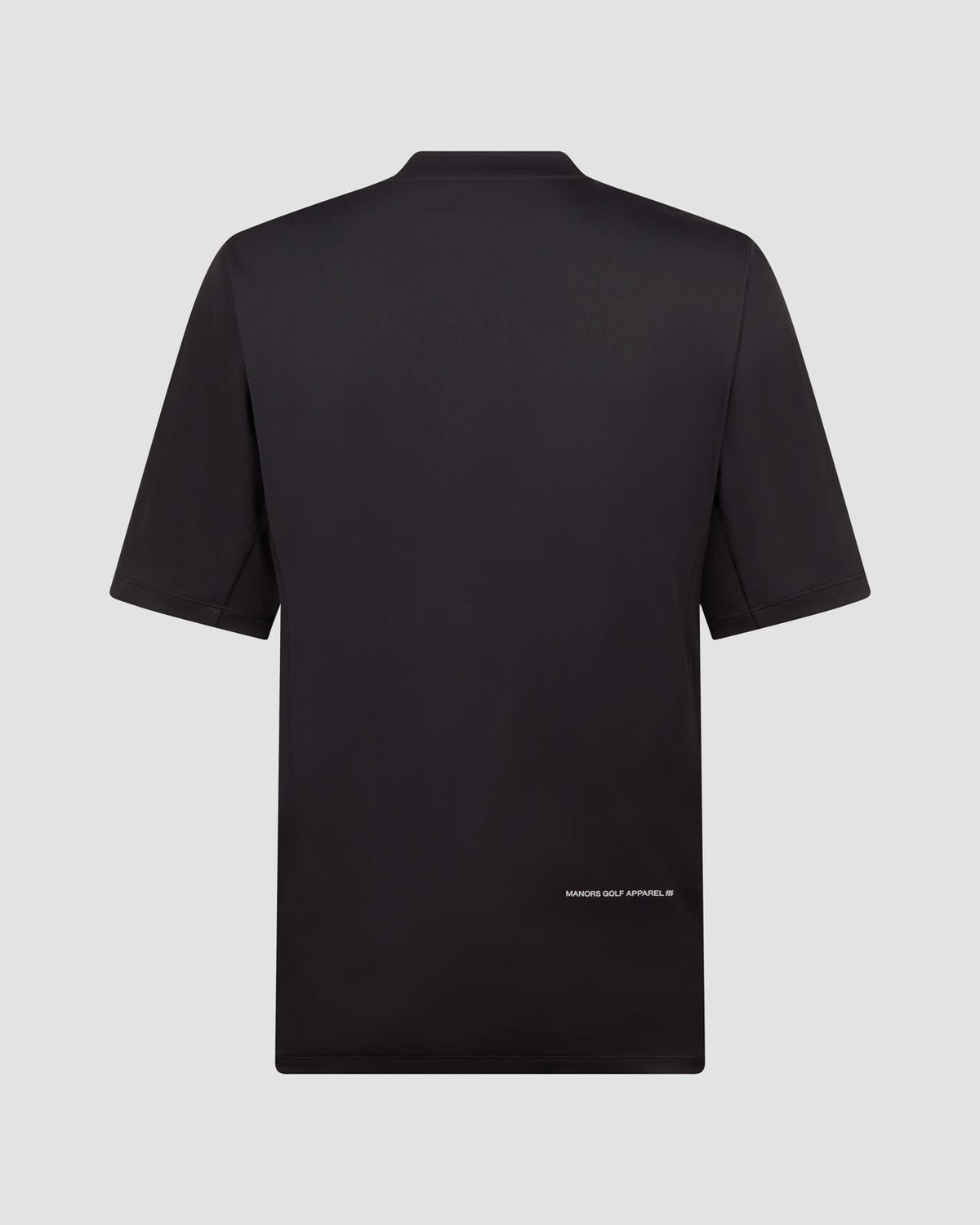 Course Mock Neck Polo Black