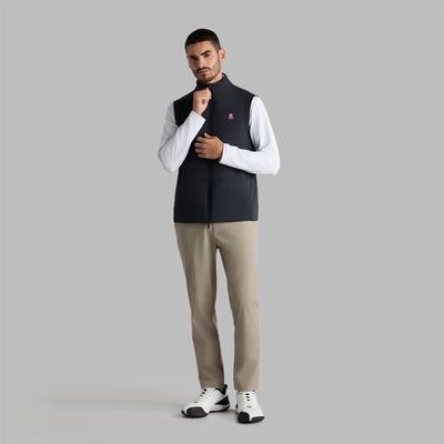 The Maverick Hybrid Stretch Logo Vest Onyx
