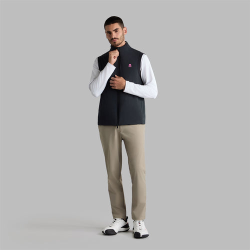 The Maverick Hybrid Stretch Logo Vest Onyx