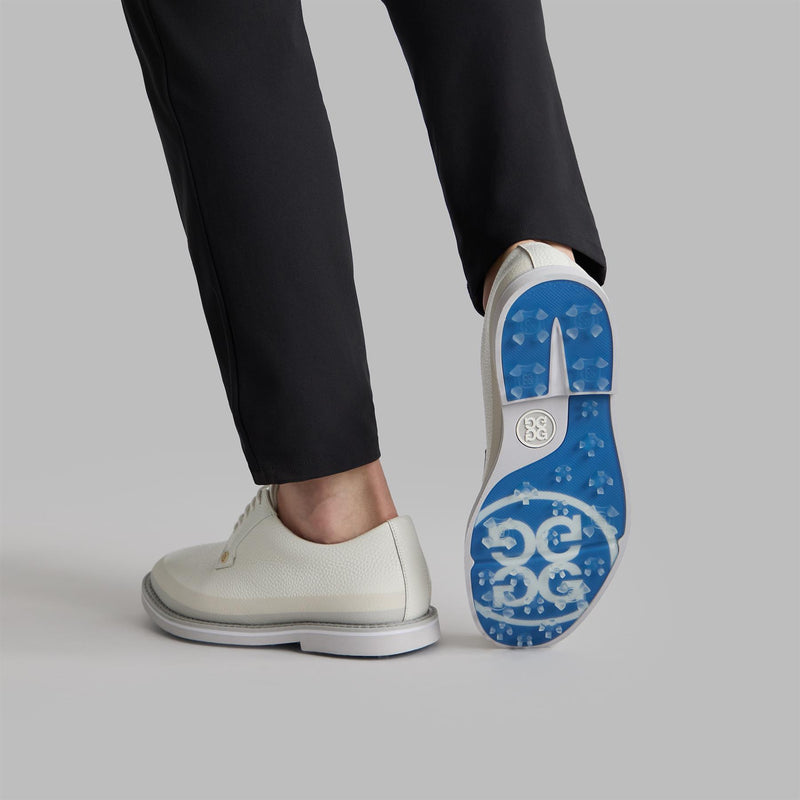 GALLIVANTER Tuxedo Stripe Leather Golf Shoes Snow/Nimbus