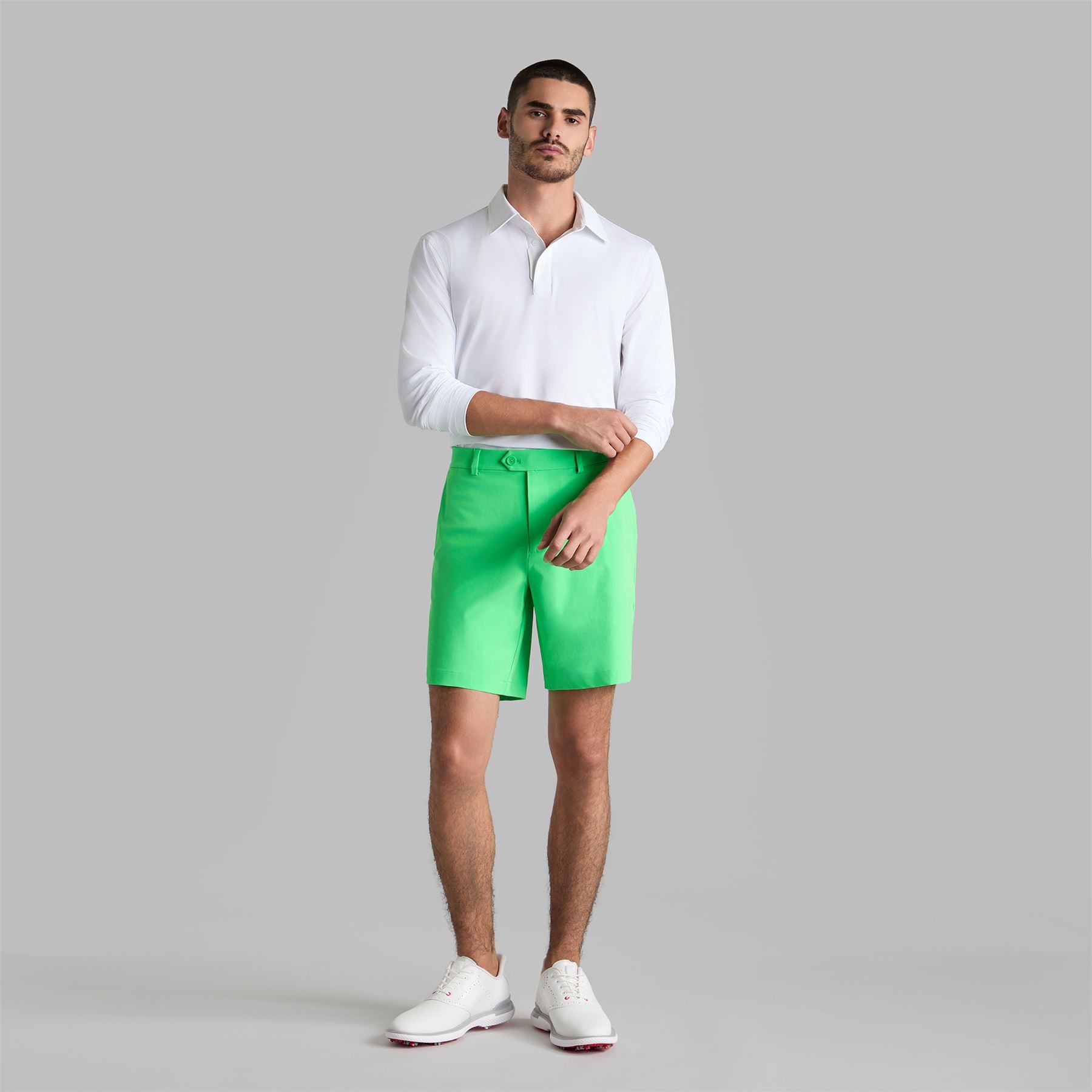 限定セール中　G/FORE 白ロゴ　ストレッチTシャツ メンズL相当 USA柄 G/FORE Men's Golf Apparel Sale | TRENDYGOLF USA