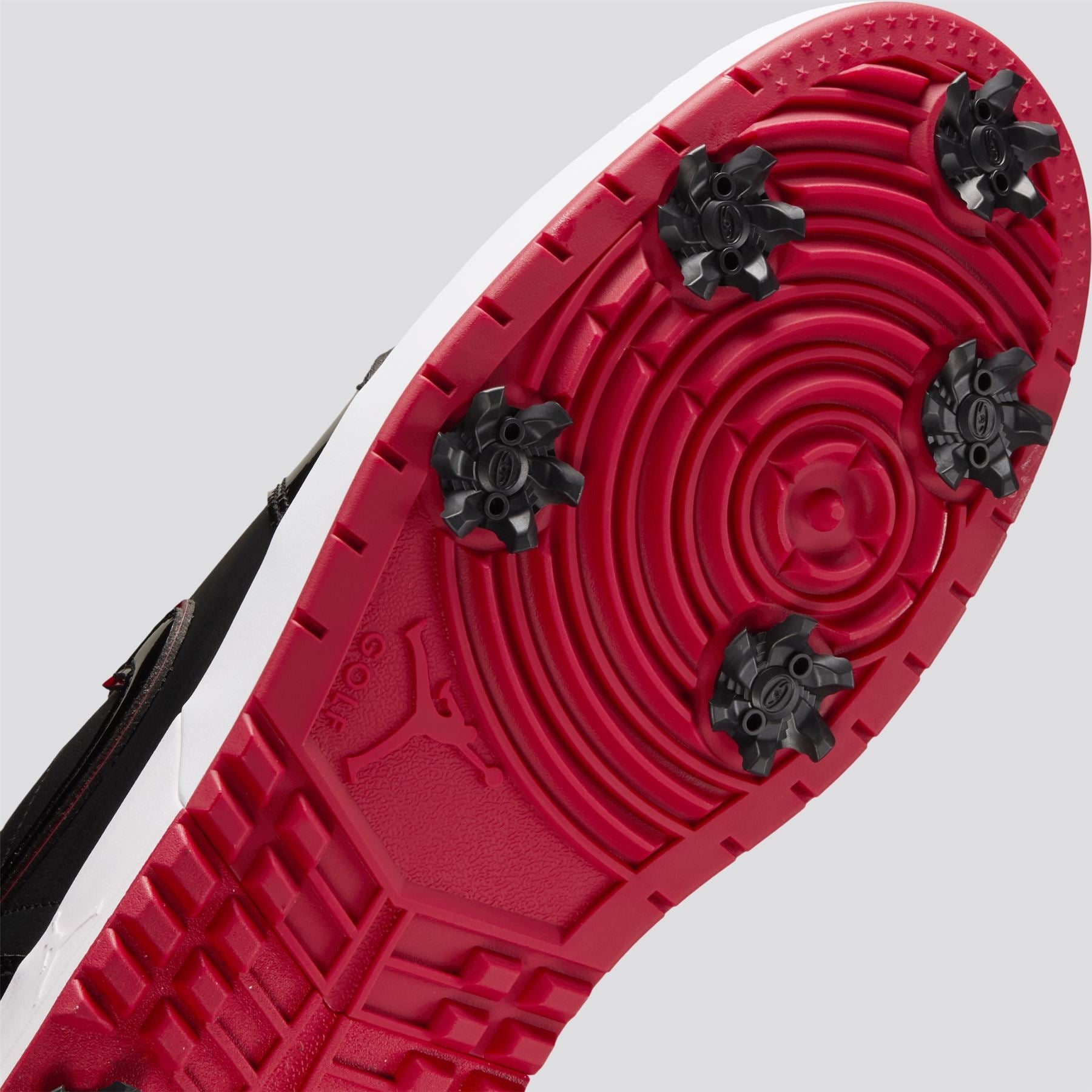 Jordan Golf Air Jordan 1 Low Shoes Black/Varsity Red/White
