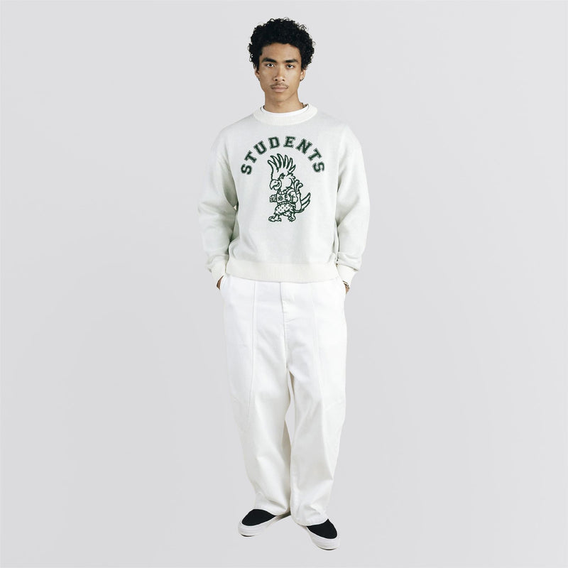 Chip Knit Crew Sweater Cream