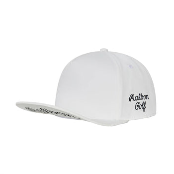 Malbon Golf x Jesper Parnevik 5-Panel Cap White | TRENDYGOLF USA