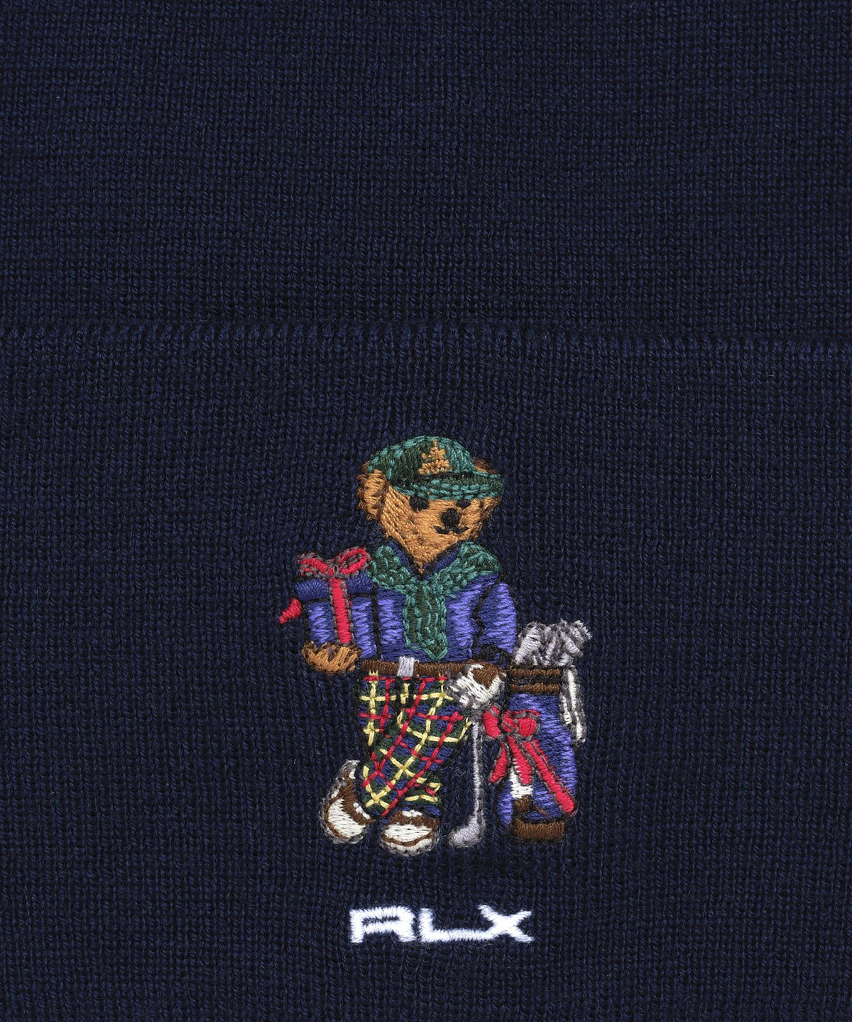 RLX Holiday Bear Beanie In Gift Box Refined Navy