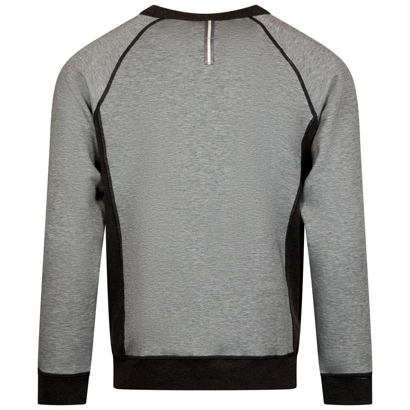 Hynds Raglan Crewneck Sweater Light Gray Heather/Charcoal