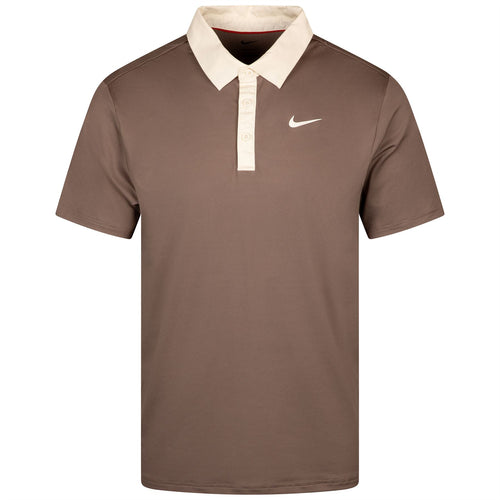 Dri-FIT Tour Contrast Polo Mink Brown/Pale Ivory - SS25