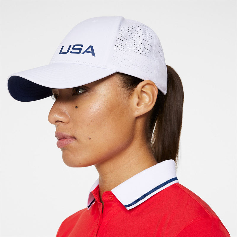 Womens Verity Snapback Cap White