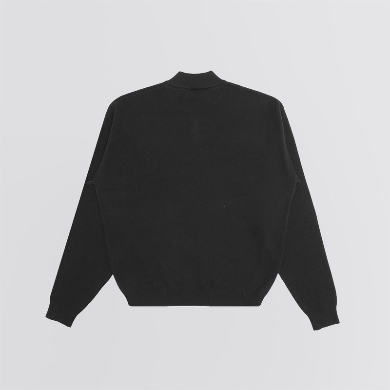 Giovant Knit Quarter-Zip Sweater Black