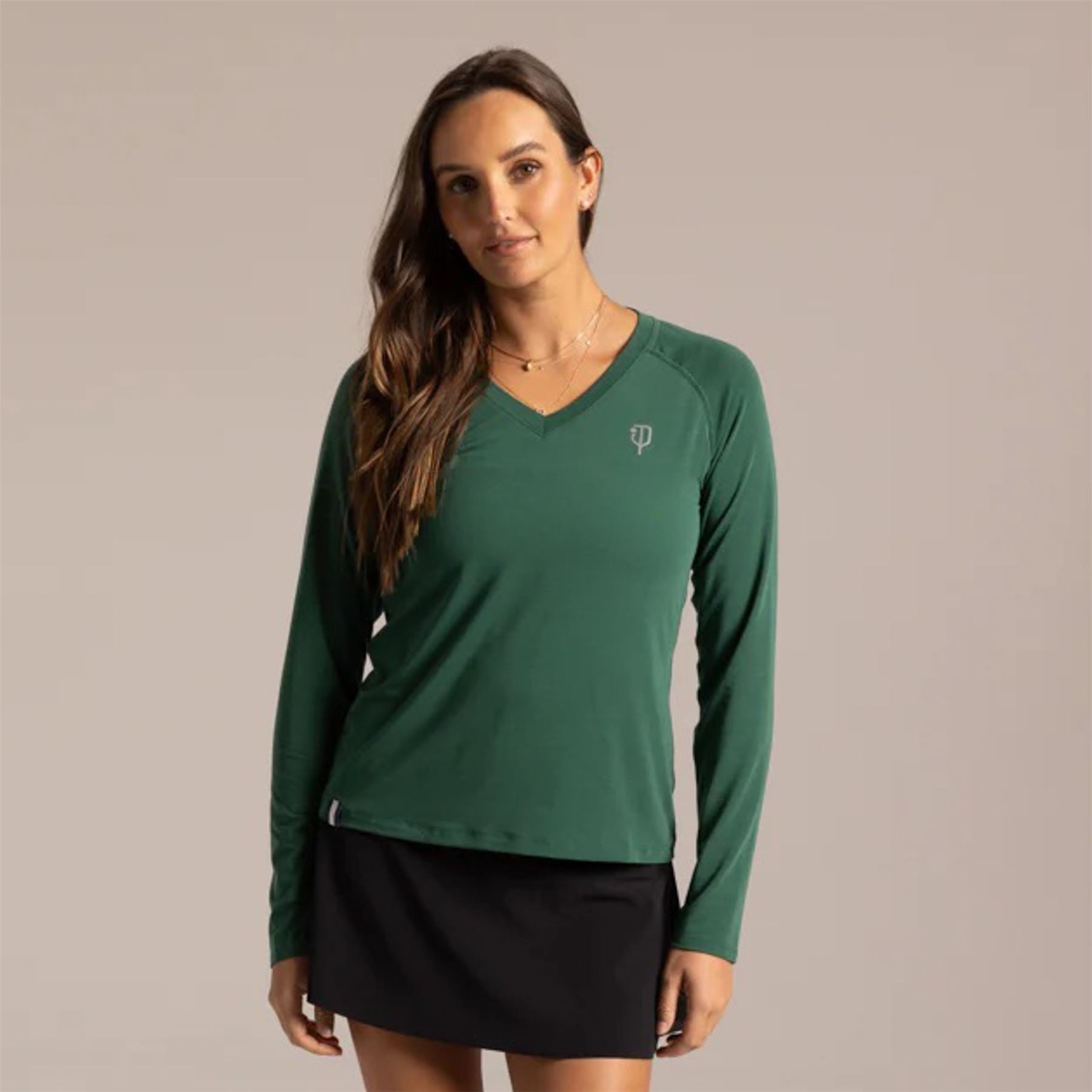 Womens 5.0 LS Tee Pritchard Green